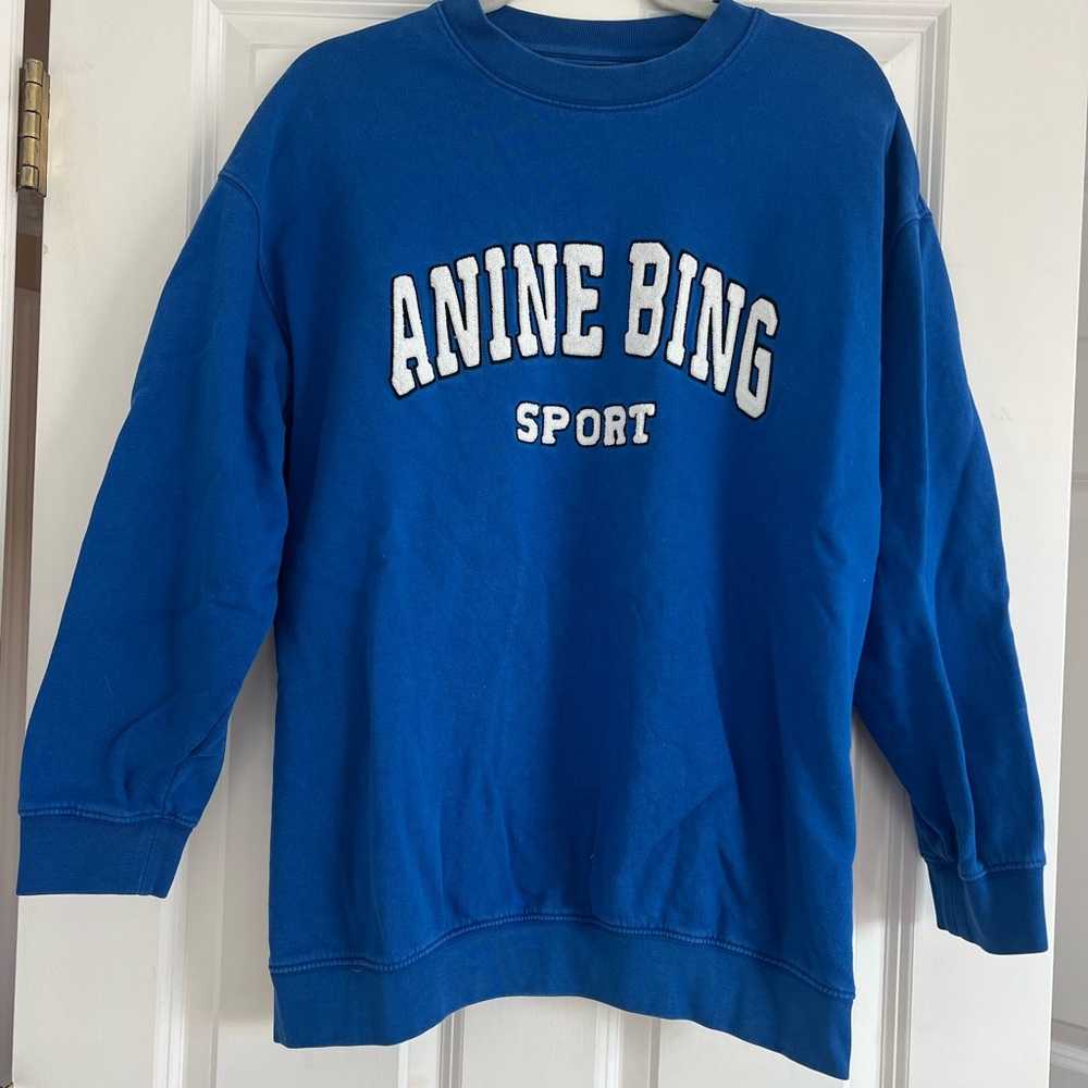 Anine Bing Blue Sweatshirt